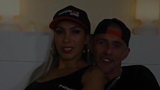 LETSDOEIT - Hot Blonde Tranny Rides An Old Big Cock