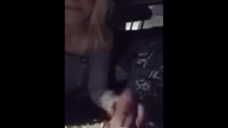 Sucking coworkers dick on break in parking garage