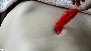 Soft Belly Tickling - Teen goose pimples - Romantic Massage RooM