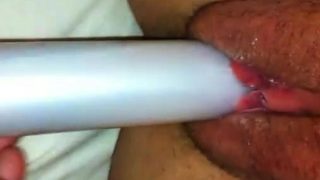 Masturbandome con mi vibrador