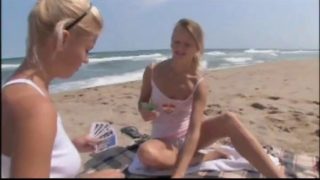 Two lesbians on the beach