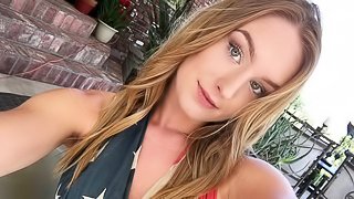 Beautiful outdoor sex by the pool with a big-bottomed Daisy Stone