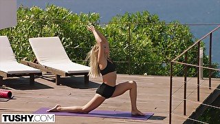 TUSHY Yoga Instructor Gets Anal Dominated By Client's Husband