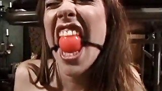 Tough mature mistress whips and punishes her sex slave