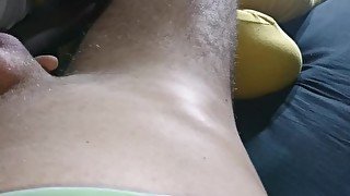 POV Blowjob - sexy big natural tits and lips eating white cock
