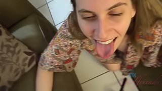 Niki rides your cock and you cum in her pussy.