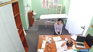 Horny patient Lady D admits that she came to get fucked hard