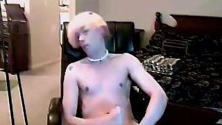 Twink video With the bleach ash-blonde hair and cute pink br