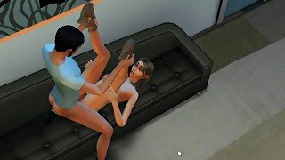 She spread her legs for a job ( THE SLUTTY JOB ) /SIMS4/