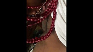 Pretty brown skin sucking on my BBC