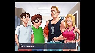 Chica Juega video juegos +18 - Gameplay SummerTime Saga