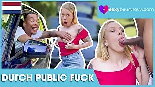 INTERRACIAL PUBLIC: Black Guy Fucks Teen In His Car: CHRYSTAL SINN (Holland Porn) - SEXYBUURVROUW