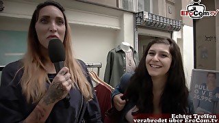 German street casting in berlin with big tits