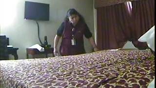 Hotel maid discovers fake pussy fleshlight hidden cam part 2