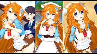 【エロゲーコイカツ！】VTuber 御伽原江良3DCG巨乳アニメ動画(バーチャルYoutuber)[Hentai Game Koikatsu! Otogibara Era(Anime 3DCG