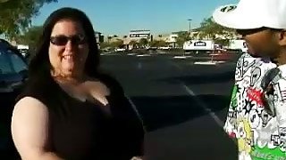 Fat ass mature mom shows her big boobs before sucking big dick deepthroat