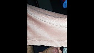 Step mom risky handjob near family make husband cum under blanket