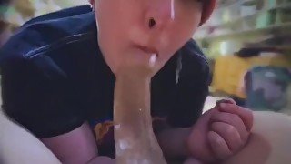 Goth Girl Sucks a Tasty Dick