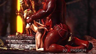 Devil fucks hard a  sexy in hell