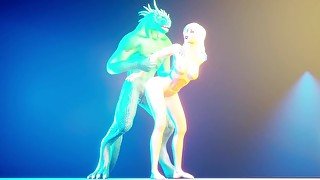 Furry Alien Impregnation PART 4  sex standing