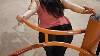 Sexy BBW Exercises for her big ass