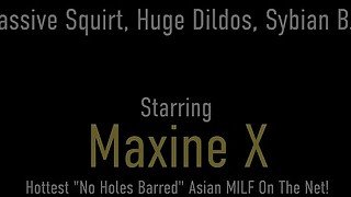 1 Dildo Isn't Enough! Maxine X Fucks Her Cambodian Cunt With Many Toys!