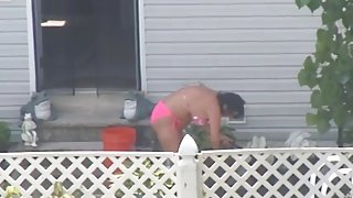 Spying on a Pink Bikini MILF 2 (nice horny ass)