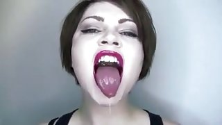Spit and tongue