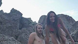 Tinder girl fucking high in the rocky mountains.