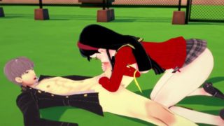 Persona 4: Yu Narukami & Yukiko Amagi they rest after school