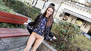 Petite Russian Does Not Want to be a Tourist, She Wants To Try A Threesome!