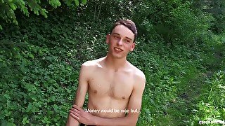 CZECH HUNTER 440 - Twink Sunbathing Gets A Hard Raw Cock Up His Ass