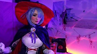 Rem is giving her tight and wet pussy for total use (close up)- Halloween edition CUT verision