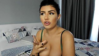 Busty latina webcam model Monique