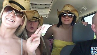 Flashing and Getting Naked While Driving on Road Trip