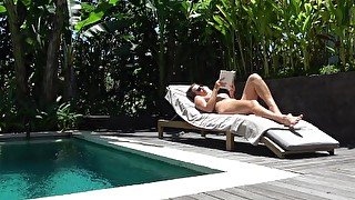 Fucked my sister's boyfriend at the pool! 4K!