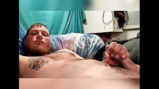 Massive cumshot close up