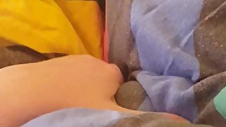 Saras Adventures - Pussy playing with full bladder makes her pee in the bed