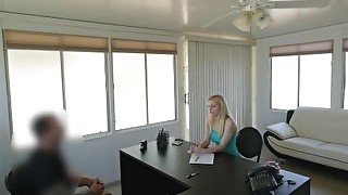 LOAN4K. Hot Allie gives vagina for nailing to guy in loan office