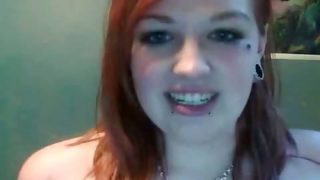 Chubby redhead emo teen making out