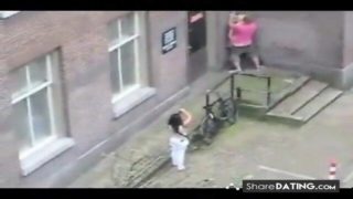People having sex on the street (The Netherlands).