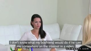 Delightful buxomy hussy got fucked by a lesiban