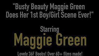 Busty Beauty Maggie Green Does Her 1st Boy/Girl Scene Ever!