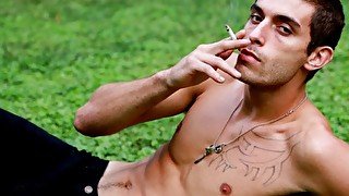 Dillon Rossi enjoys breathplay during hot fleshlight sex