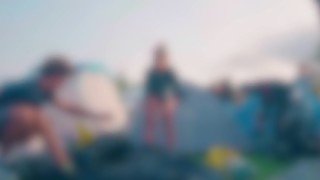 Risky Public Sex Teens in a Tent at Crowded Music Festival