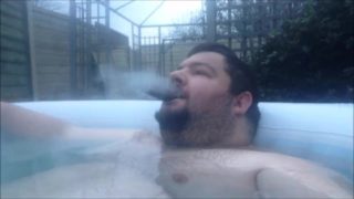 last hottub cigar of the season