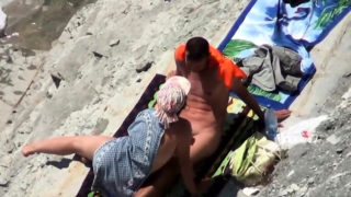 Two Nude Beach Couples Handjobs Voyeur Serie 23