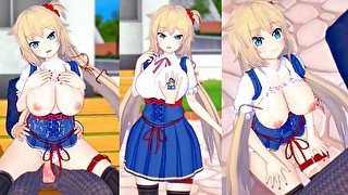 【エロゲーコイカツ！】VTuber 赤井はあと3DCG巨乳アニメ動画(バーチャルYoutuber)[Hentai Game Koikatsu! Akai Haato(Anime 3DCG Video)