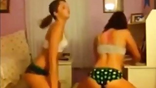 Nothing like a hot twerking rivalry between some hot sexy amateur chicks