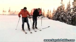 Amateur Sucks In Ski Lift